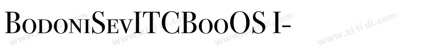 BodoniSevITCBooOS I字体转换